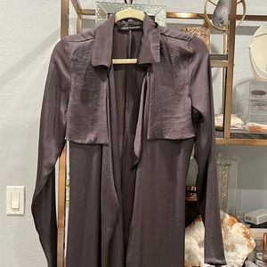 Naked wardrobe touch of silk trench